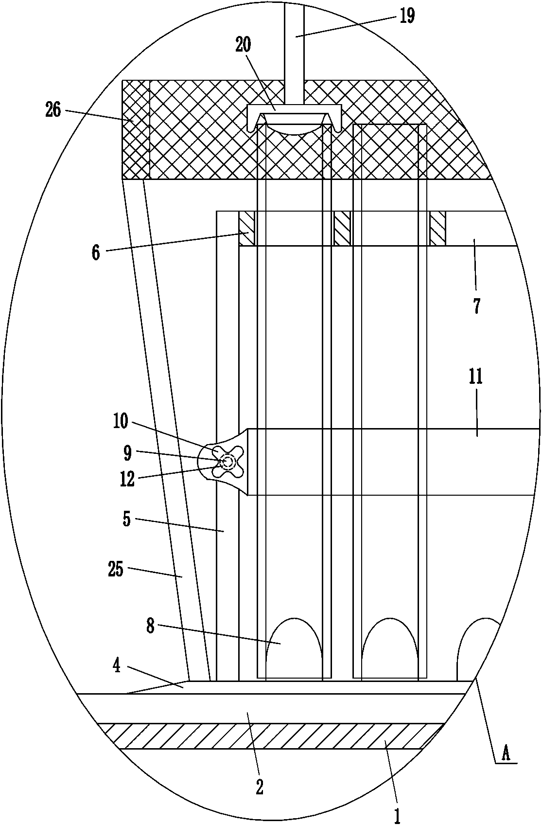 Deburring device for cuts of metal round tubes
