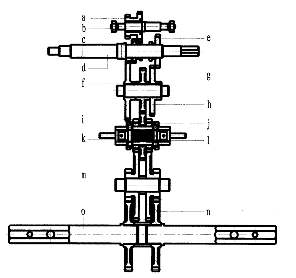 Novel gearbox assembly of gear mini-tiller