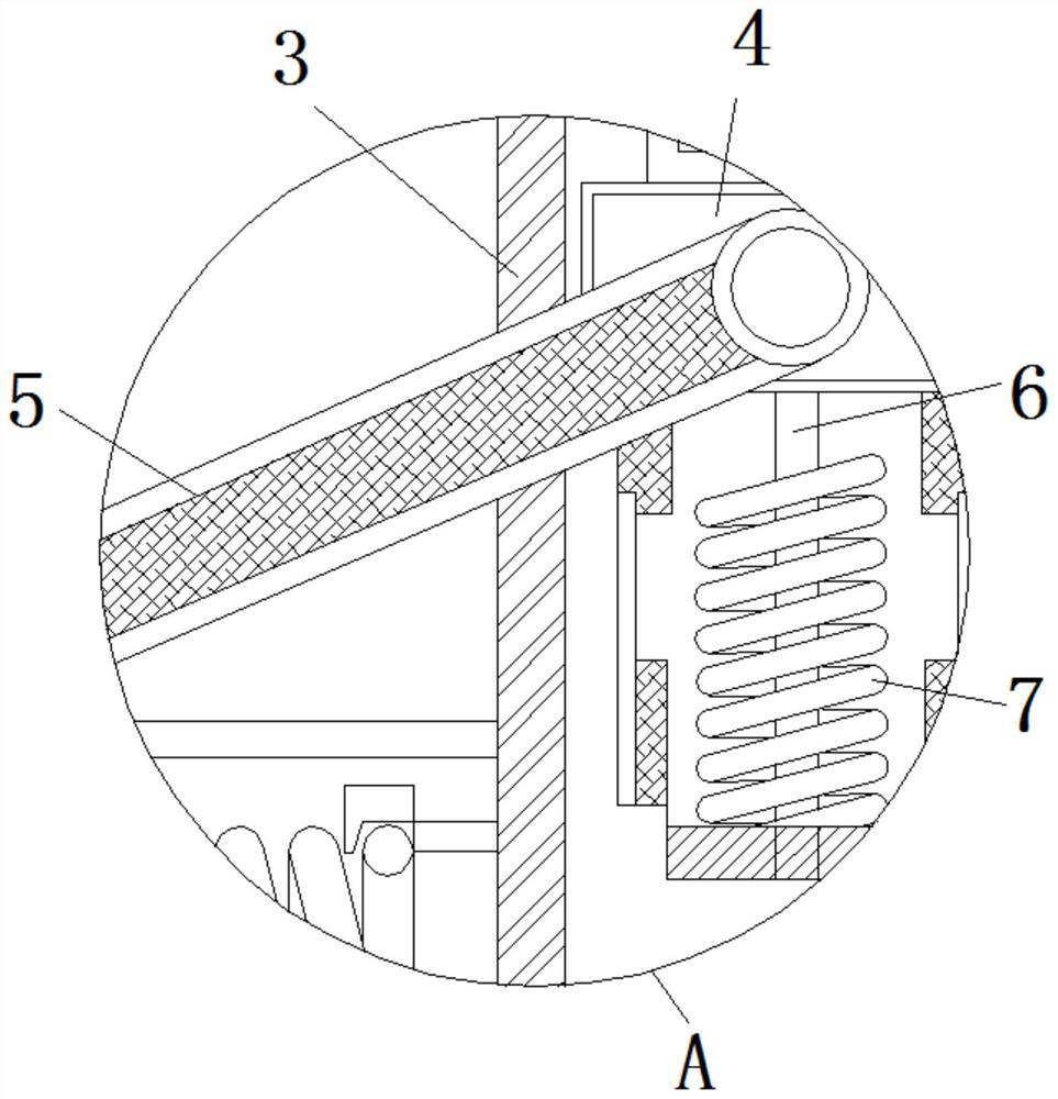 Thickness-adjustable pork slice processing and cutting device