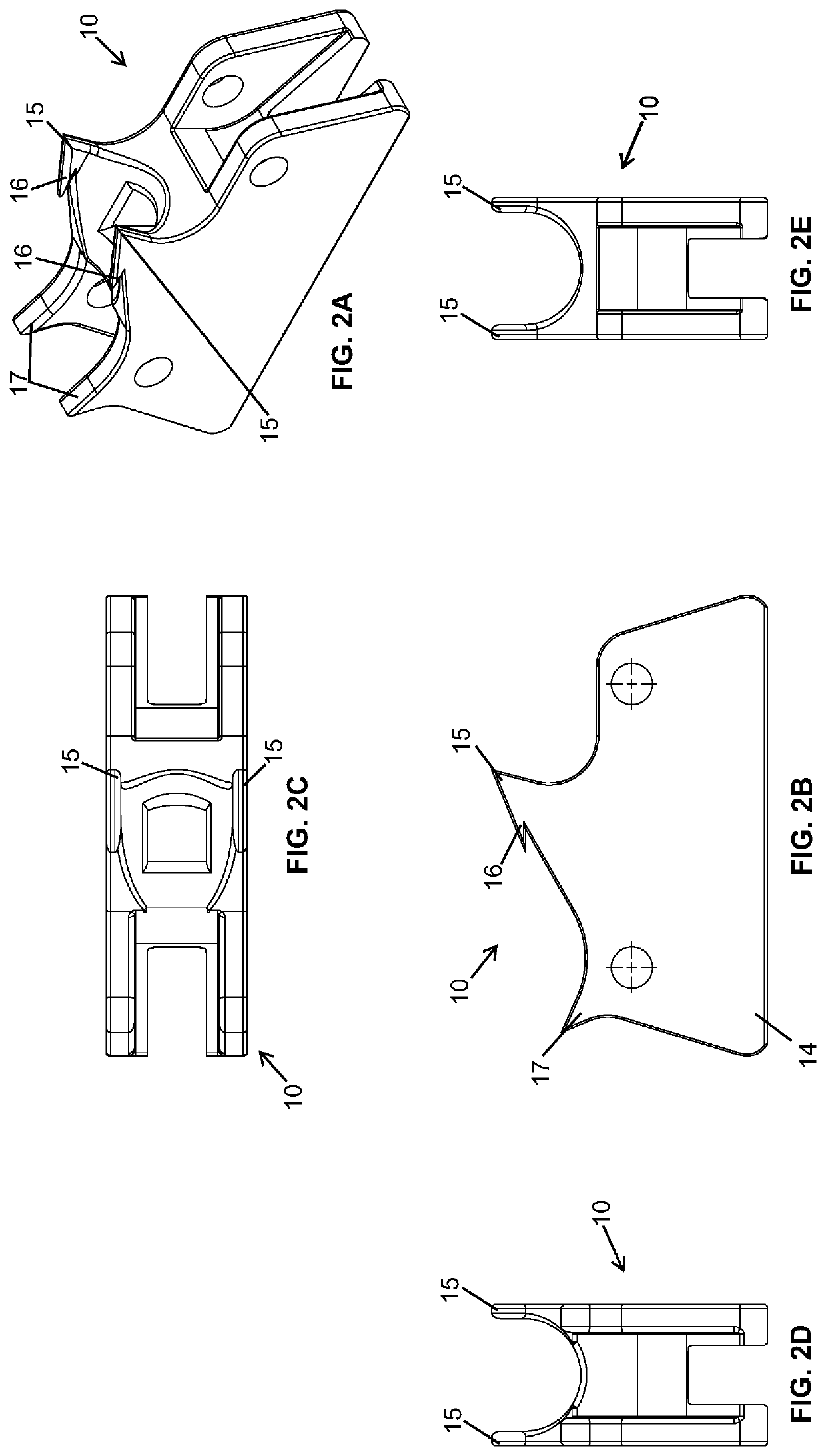 Anti-surge dog link for a sharp chain conveyor