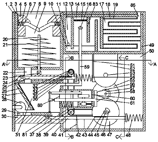 Medical waste incineration treatment device