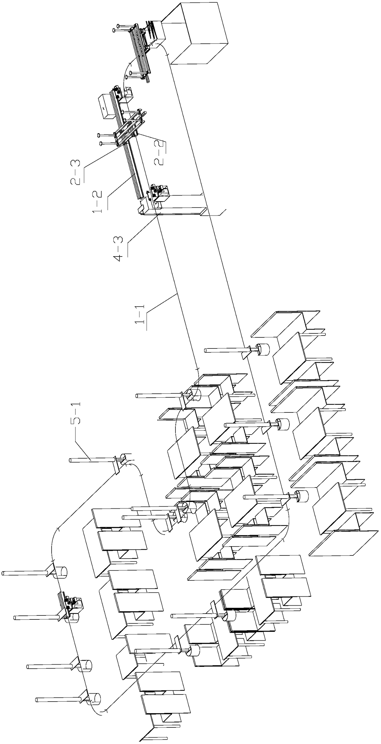 Dish supplying and taking away system for self-service restaurant