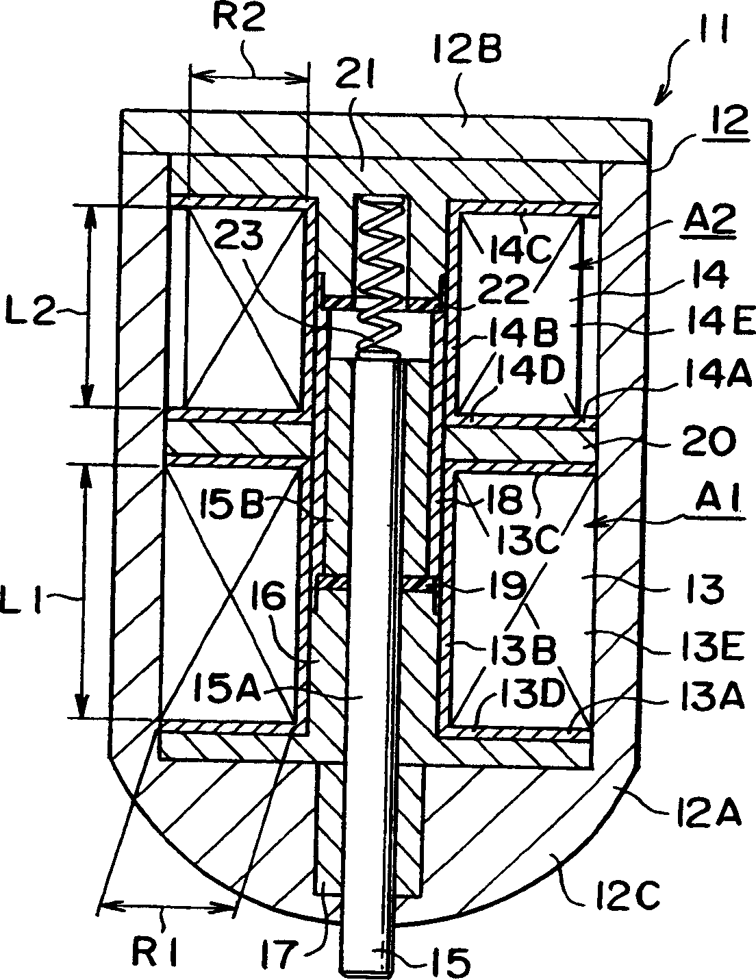 Electromagnetic driving apparatus for controlling weft-guide in loom