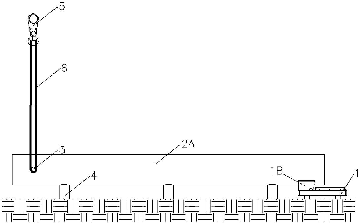 Guide pipe frame shaft line whole piece turnover hoisting process