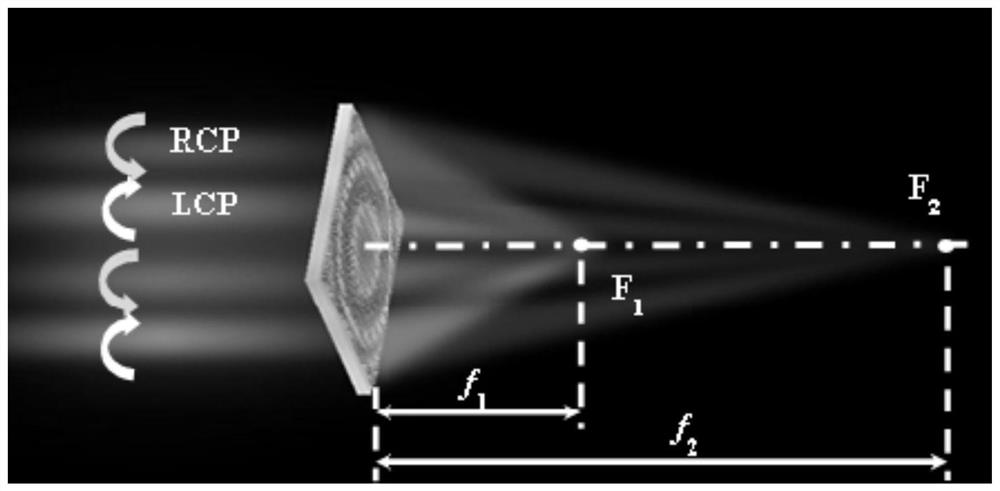 Device, zooming method and application for metalens zooming based on polarization state regulation