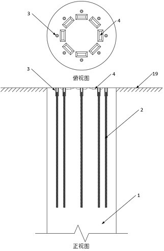 A horizontal load loading device for civil engineering field test