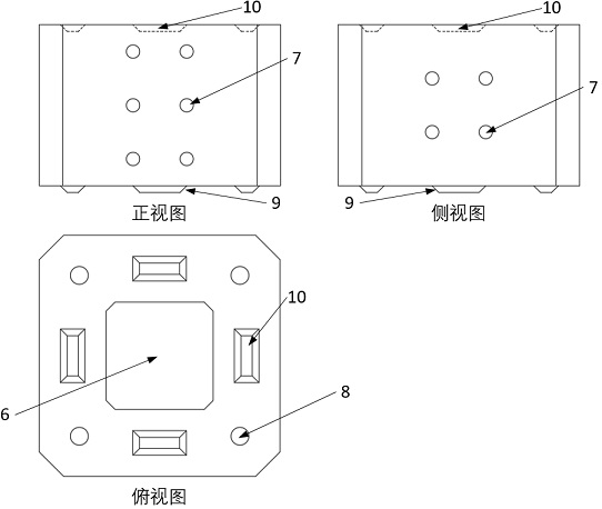 A horizontal load loading device for civil engineering field test