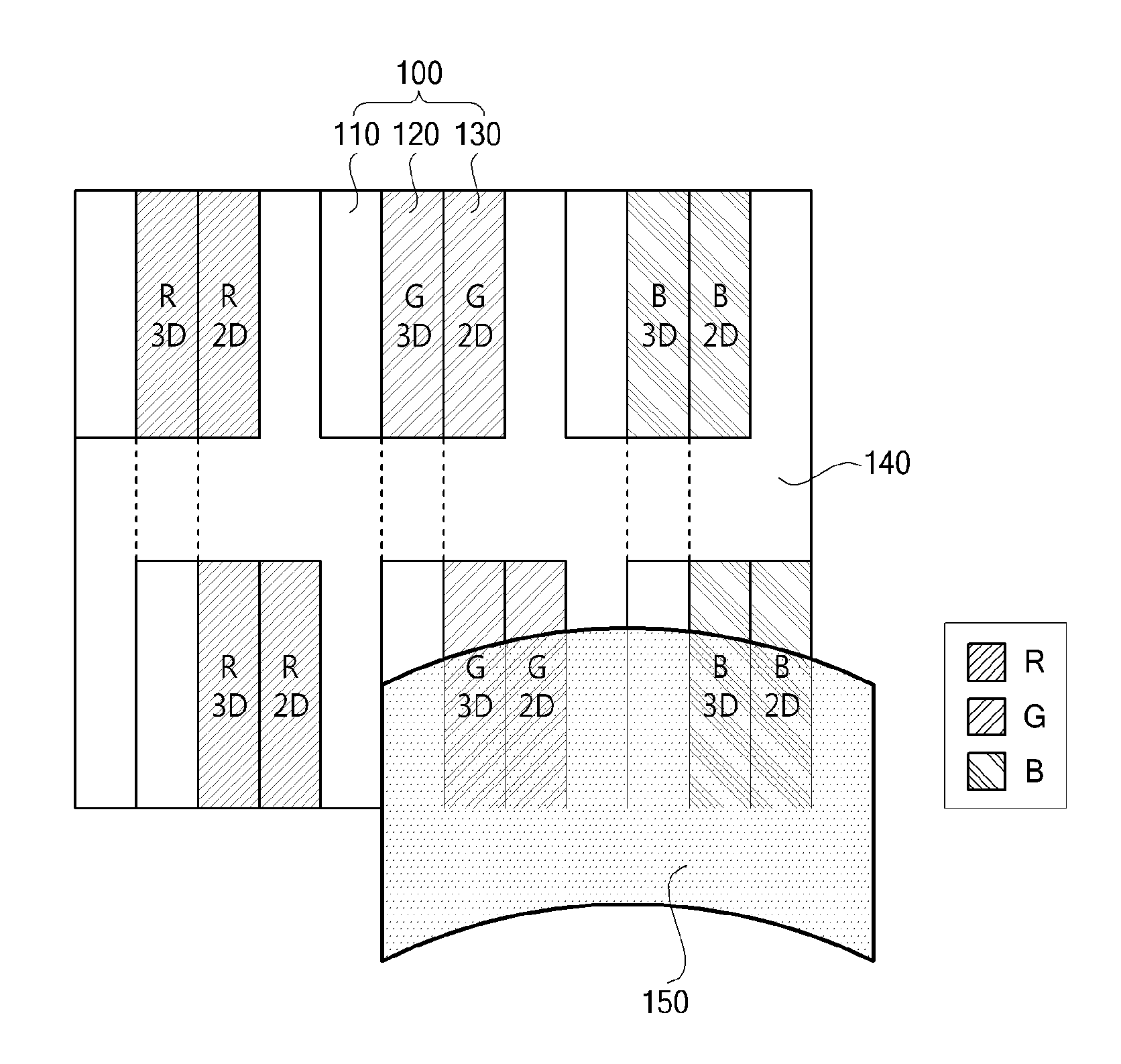 Stereopsis image display device