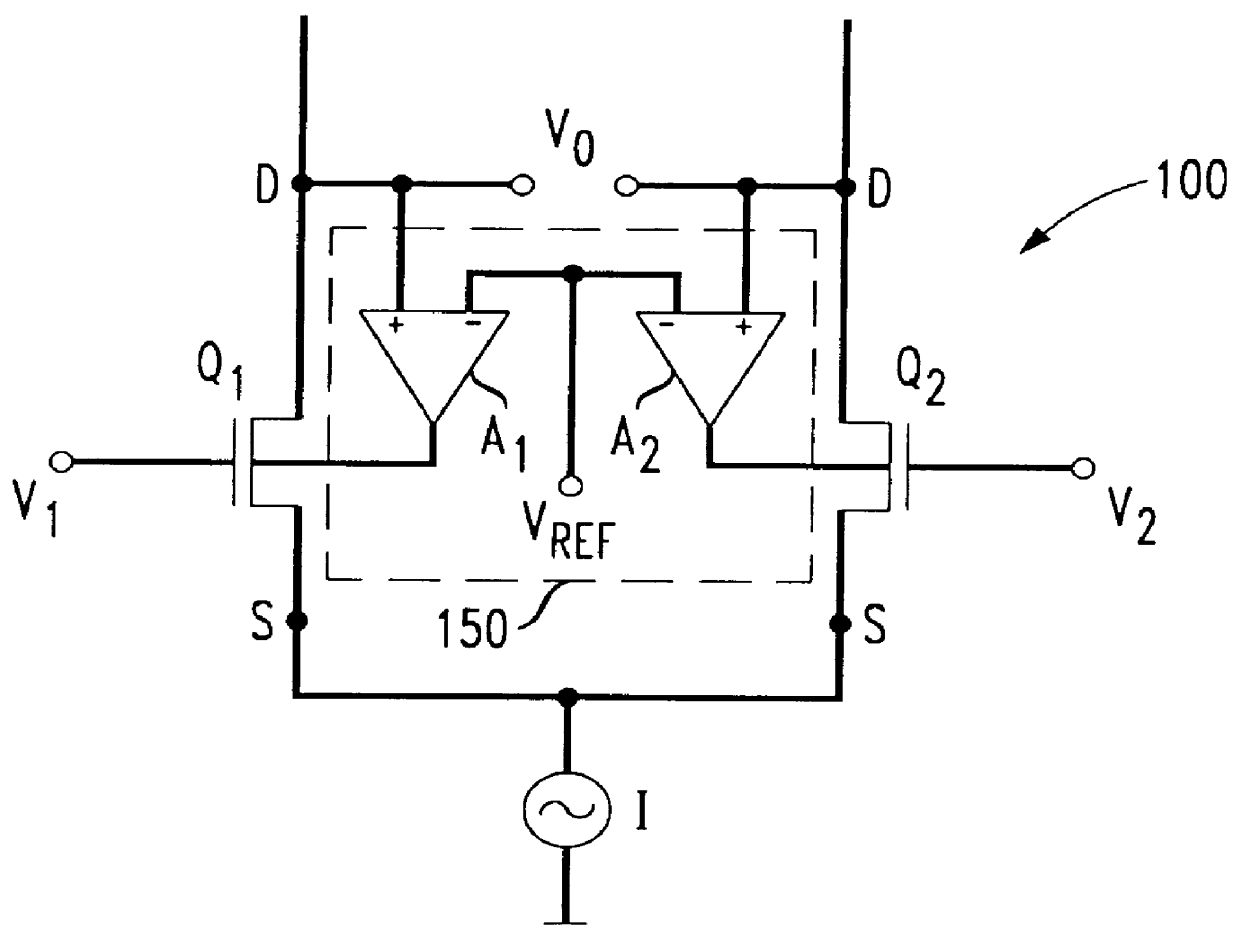 CMOS differential amplifier having offset voltage cancellation and common-mode voltage control