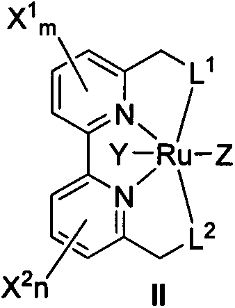 Dipyridyl tetradentate ligand ruthenium complex as well as preparation method and application thereof