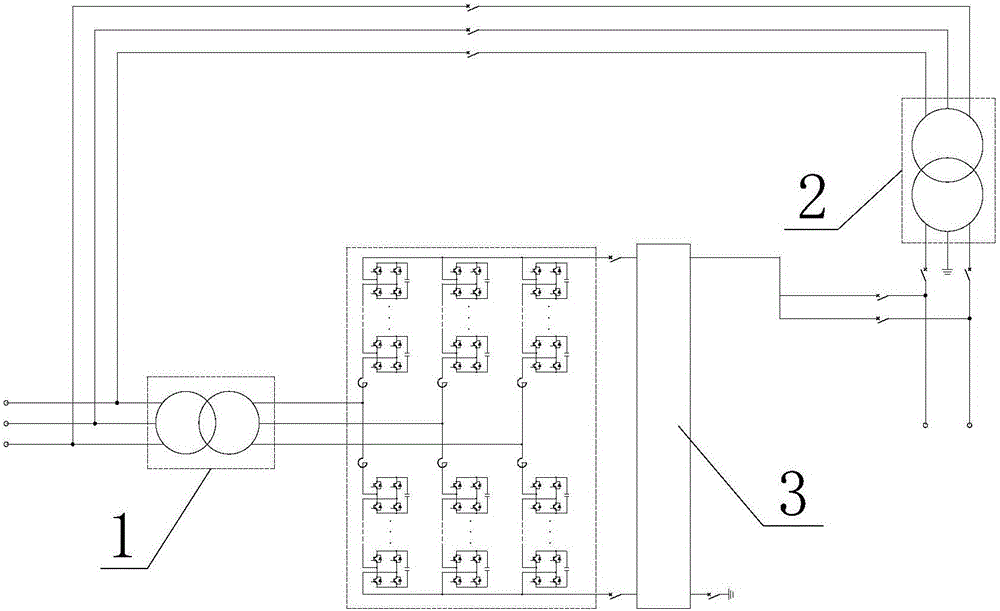 Novel alternating-current and direct-current hybrid tractive power supply system