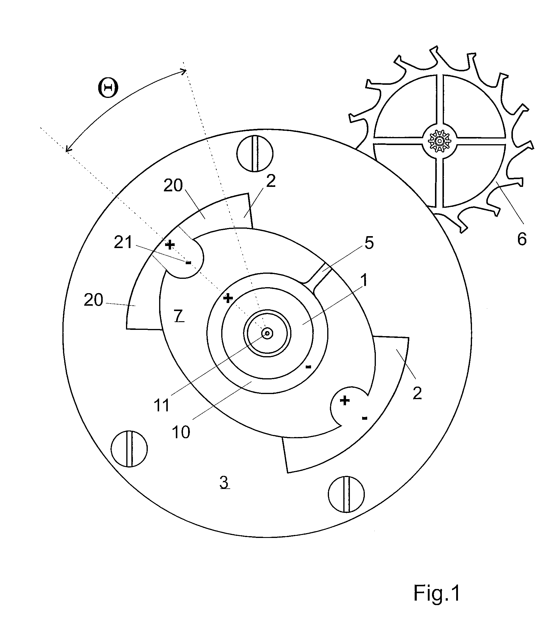 Regulating member for a wristwatch, and timepiece comprising such a regulating member