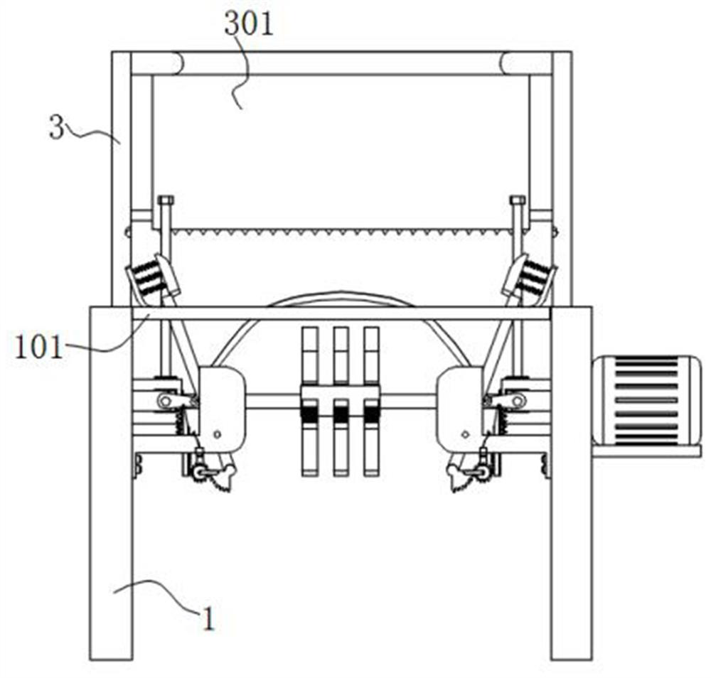 A wood slicer automatic filling device