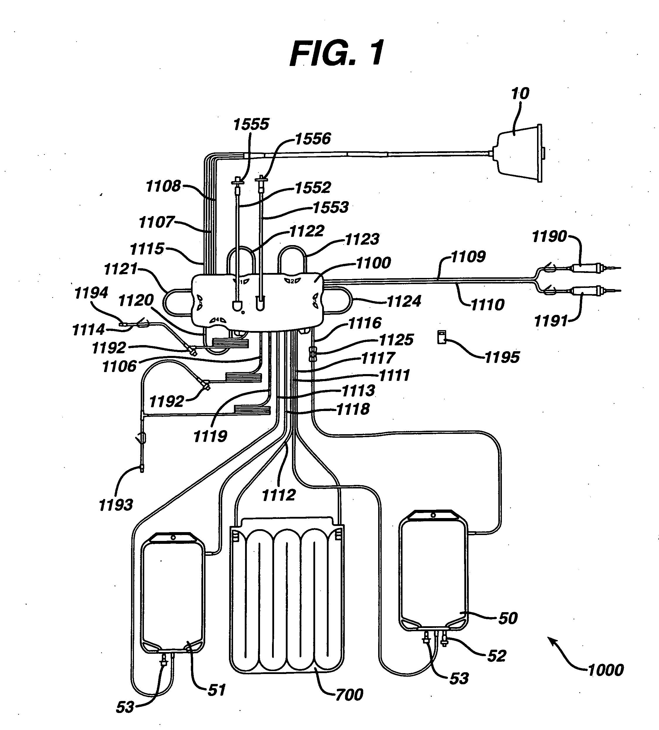 Control system for driving fluids through an extracorporeal blood circuit