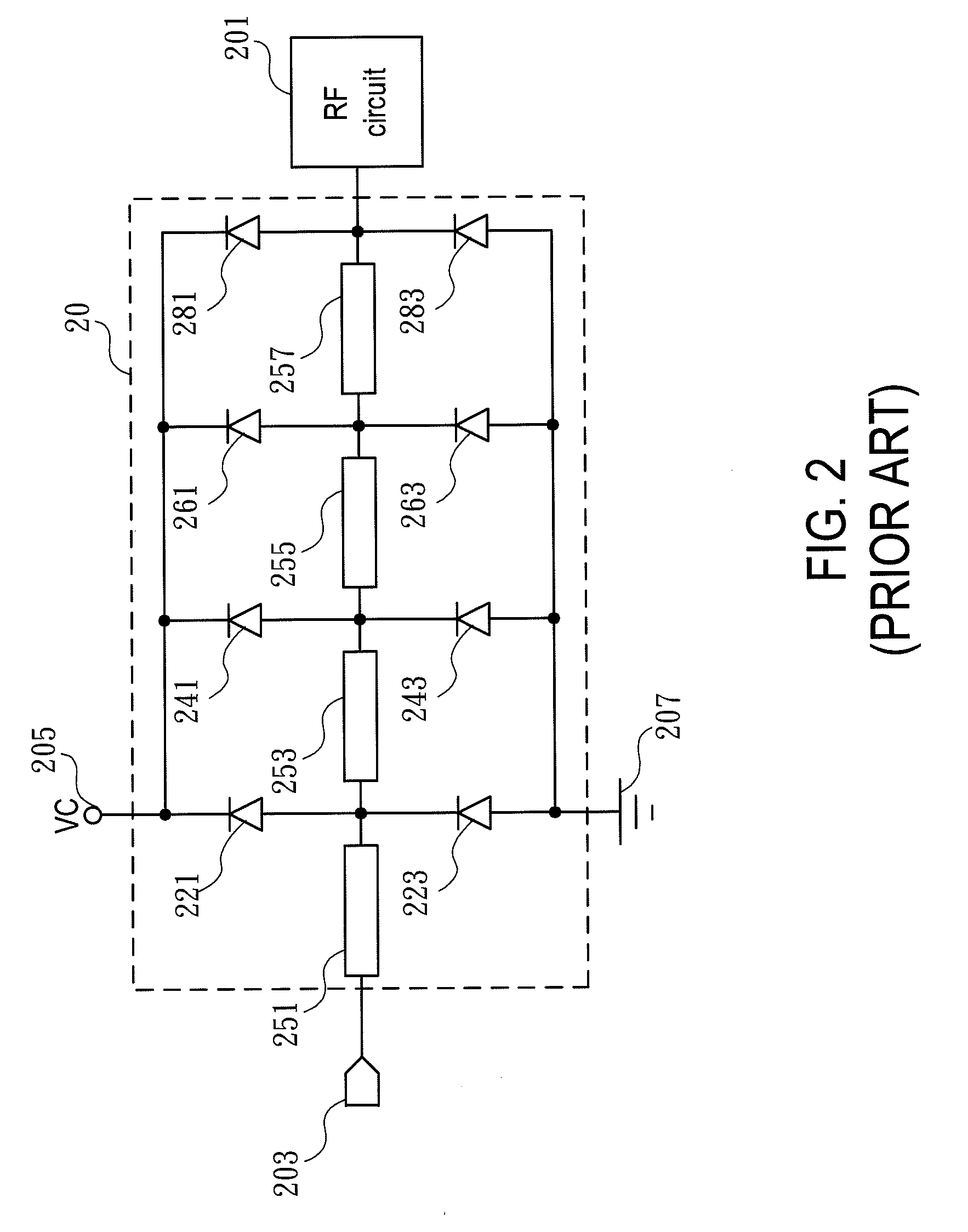Band-pass structure electrostatic discharge protection circuit