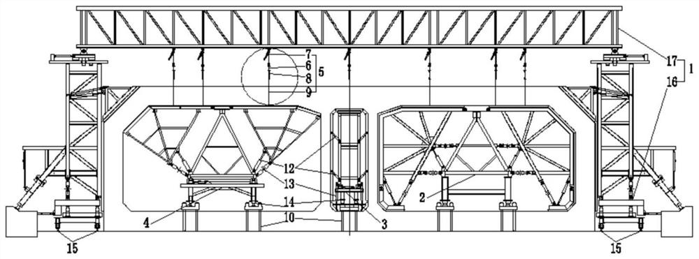 Construction method and system for conversion of immersed tube prefabricated roof reinforcement system