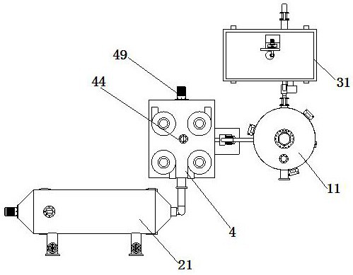 Cutting oil production device