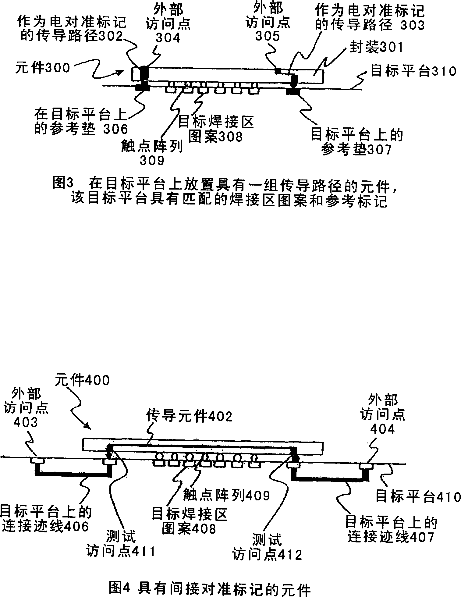 Apparatus and method for arranging predetermined element on target platform