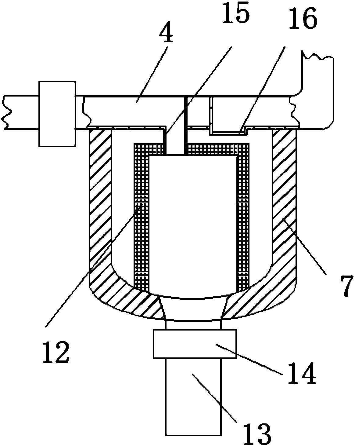 Selective domestic sewage recycling device