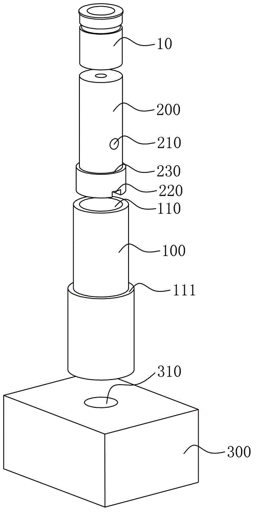 Intra-mode automatic nut assembling structure