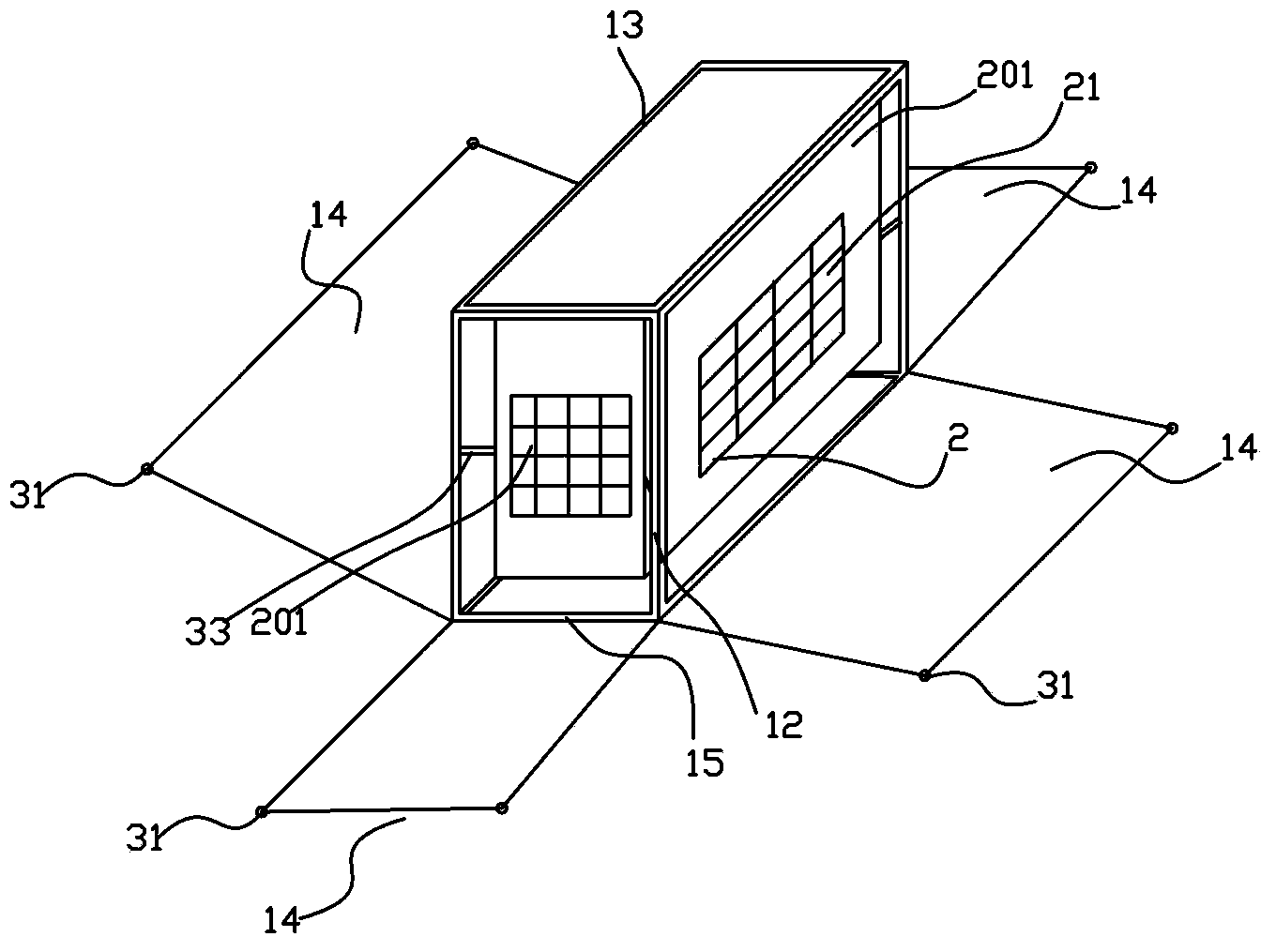 Modular skid-mounted medicine supply cabin