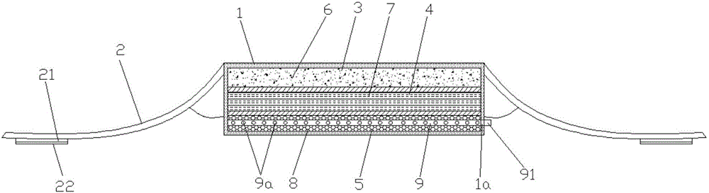 Heating drug-permeable eyelid hot compress bag