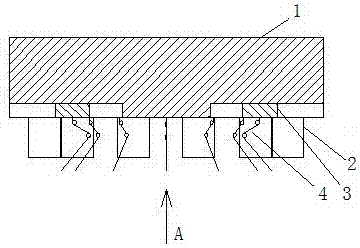 A mesh needle claw