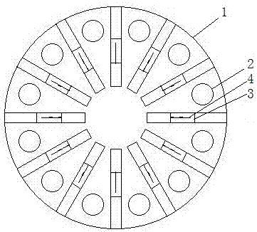 A mesh needle claw