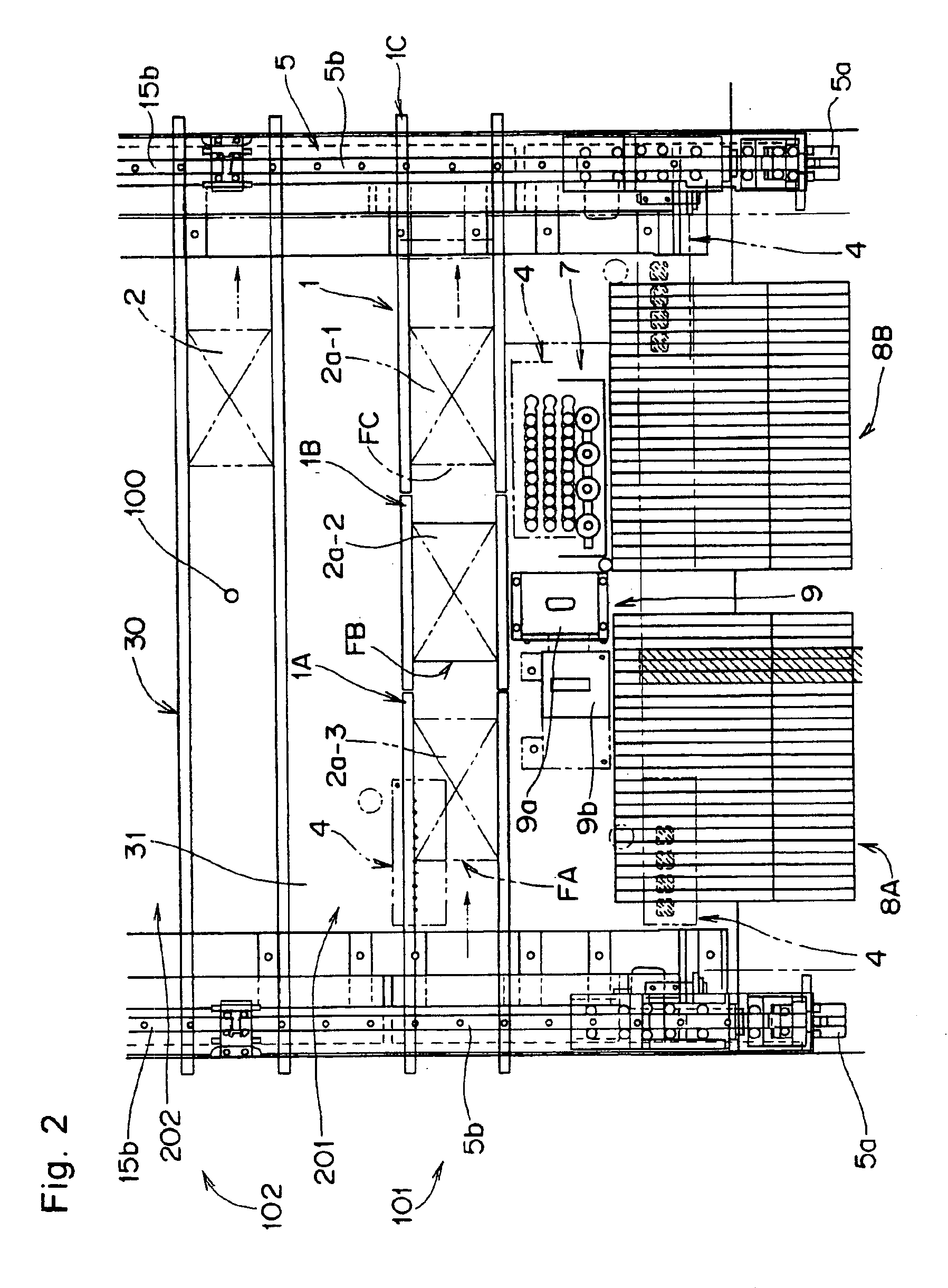 Device and method for mounting parts