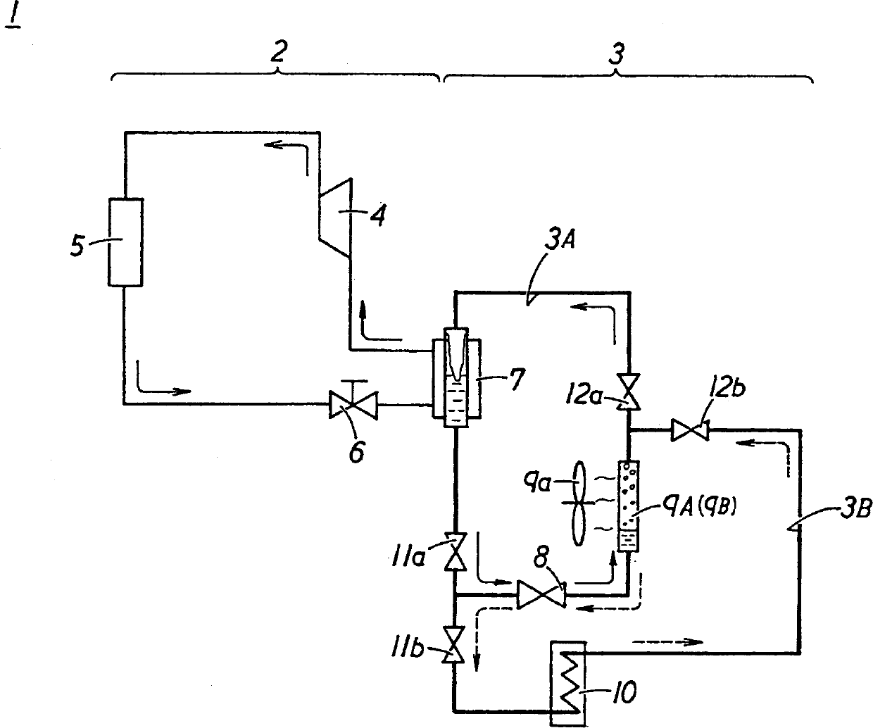 Heat pump system of cobination of ammonia cycle and carbon dioxide cycle loop