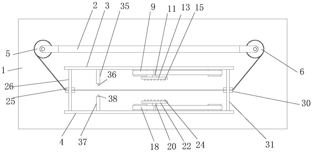 A double-sided printing drying device for woven satin ribbon