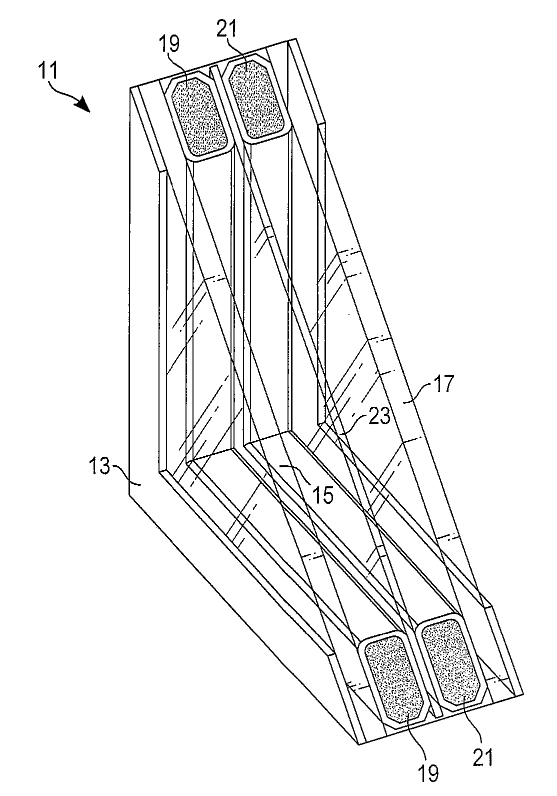 Insulating glass unit with crack-resistant low-emissivity suspended film