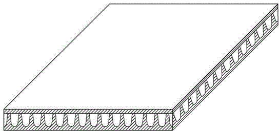 Honeycomb chamfered composite plastic formwork