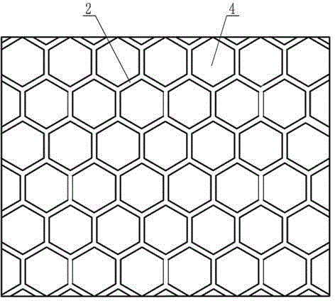 Honeycomb chamfered composite plastic formwork