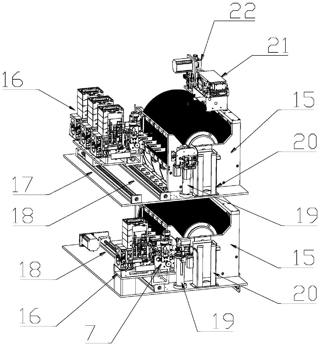 Double-layer high-capacity intelligent card obtaining machine