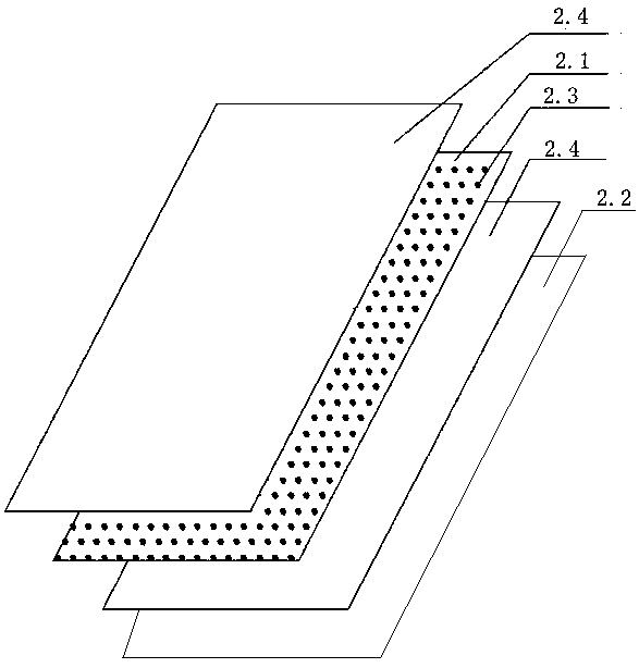 Composite material film for photovoltaic module encapsulation and preparation method thereof