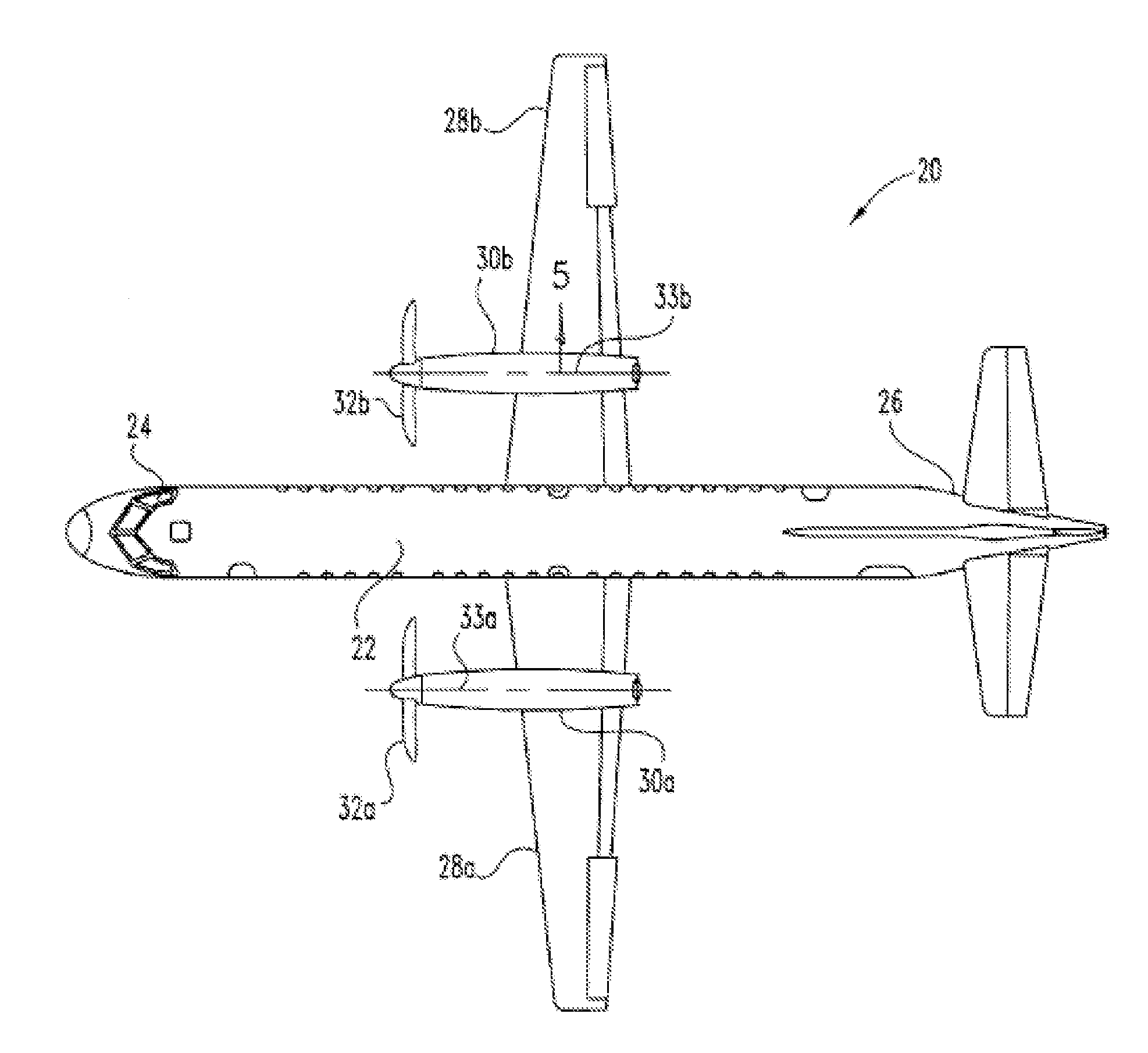 Differential blade design for propeller noise reduction