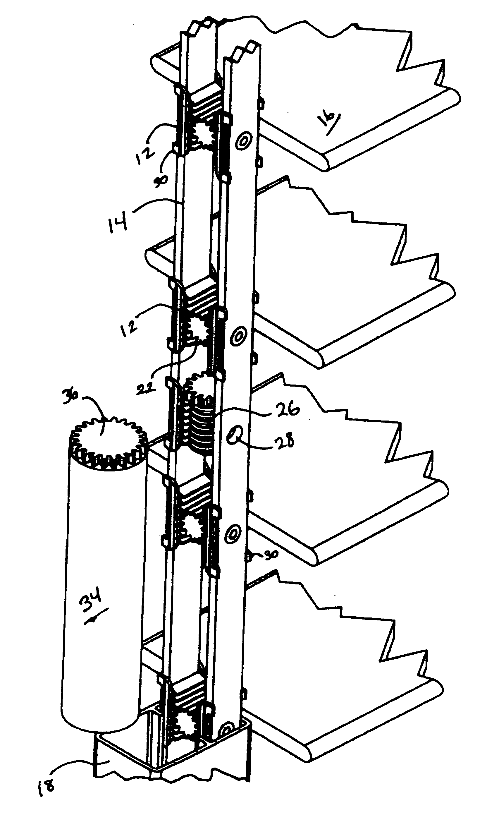 Louver rotation apparatus and method