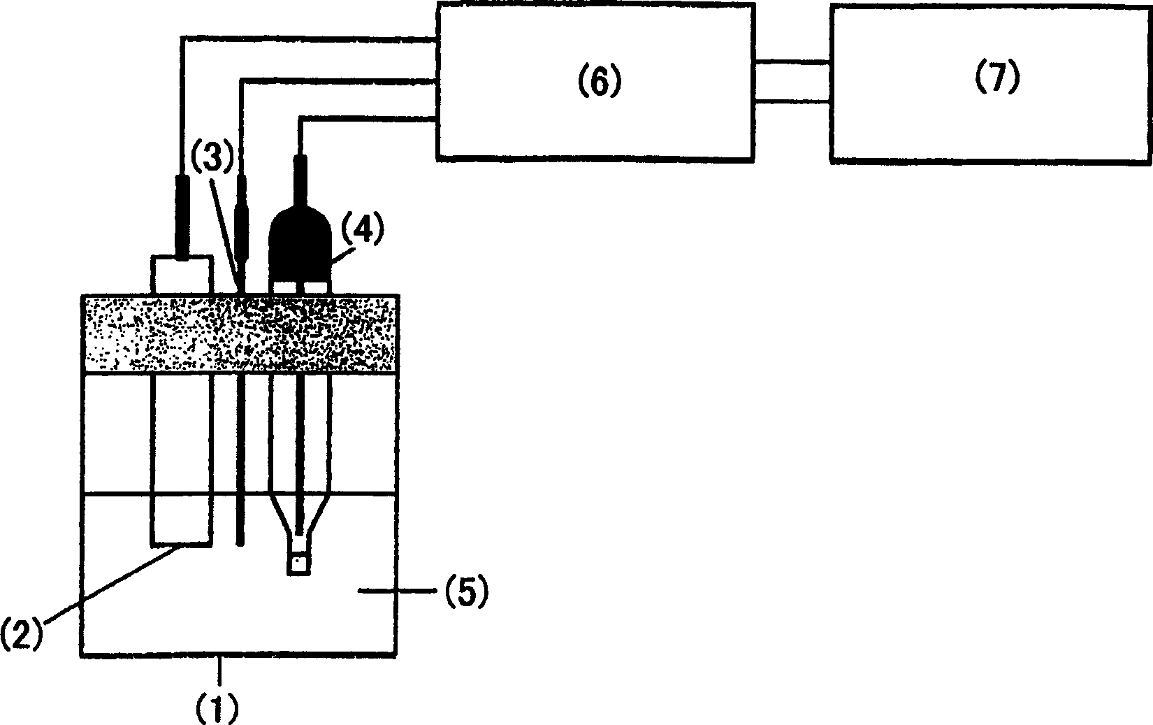 Electrode for active oxygen species and sensor using the electrode