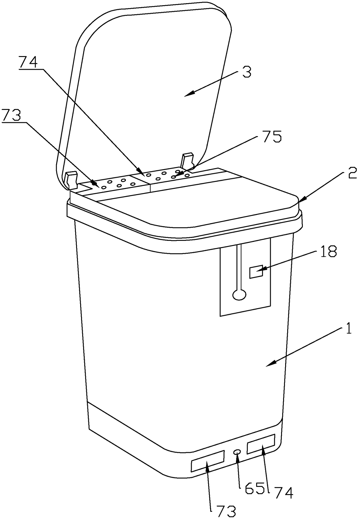 Multifunctional garbage can