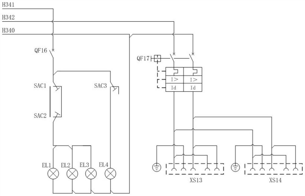 Auxiliary power supply connection structure of gasoline engine generator in diesel emergency generator car