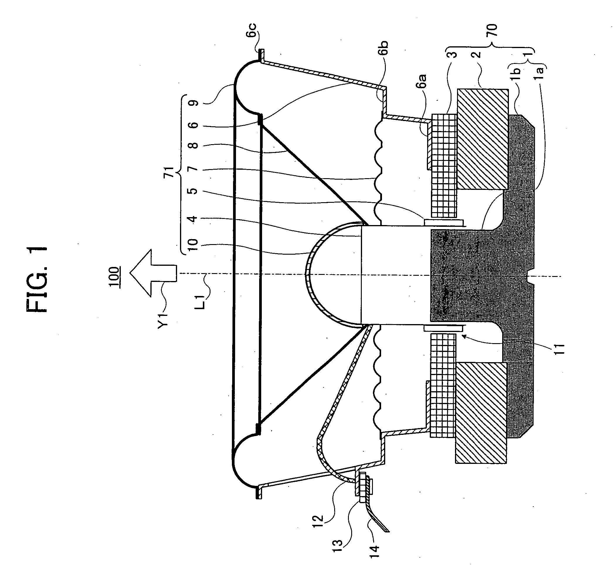 Vibration system part for speaker device and manufacturing method thereof