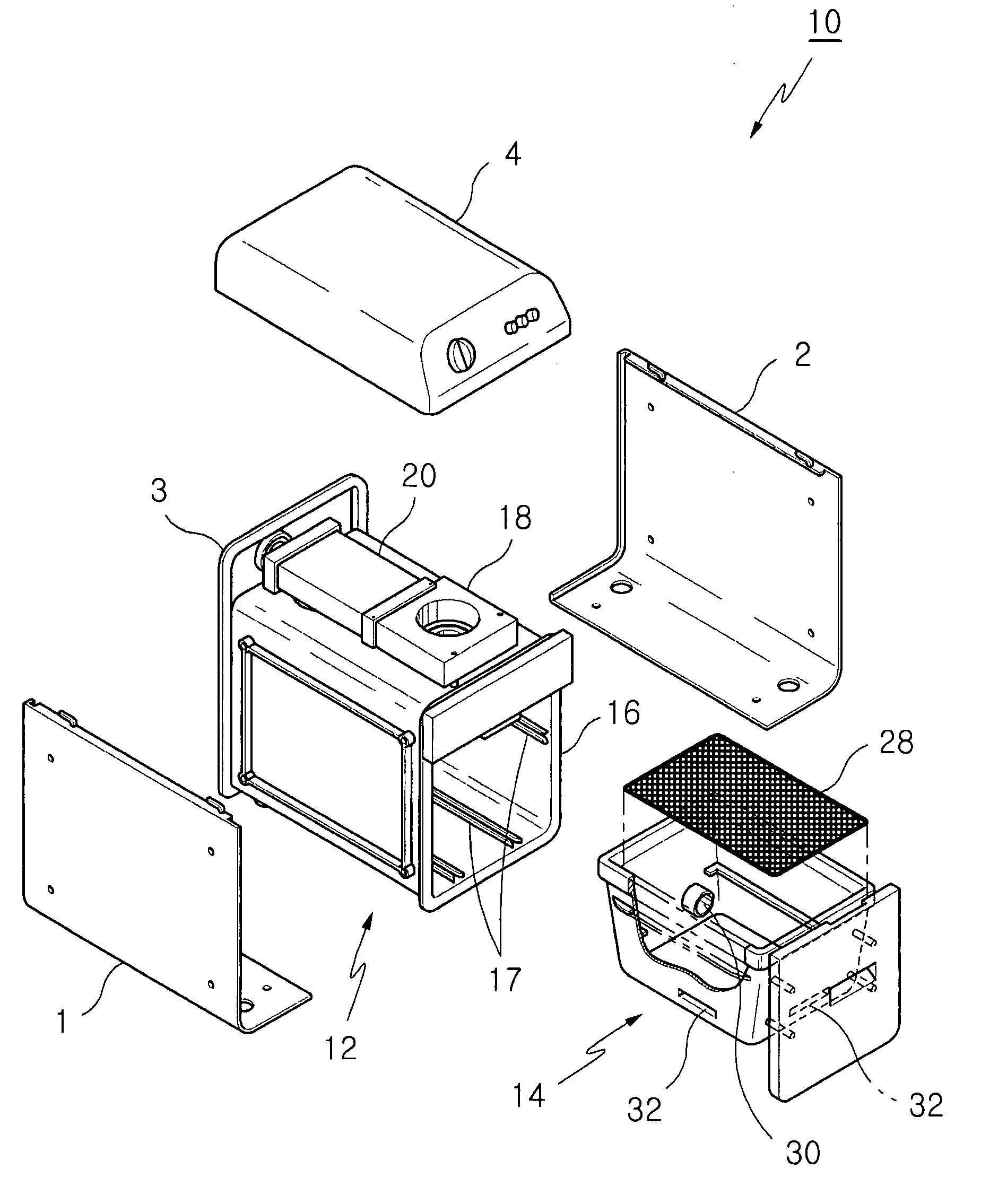 Apparatus for drying food waste