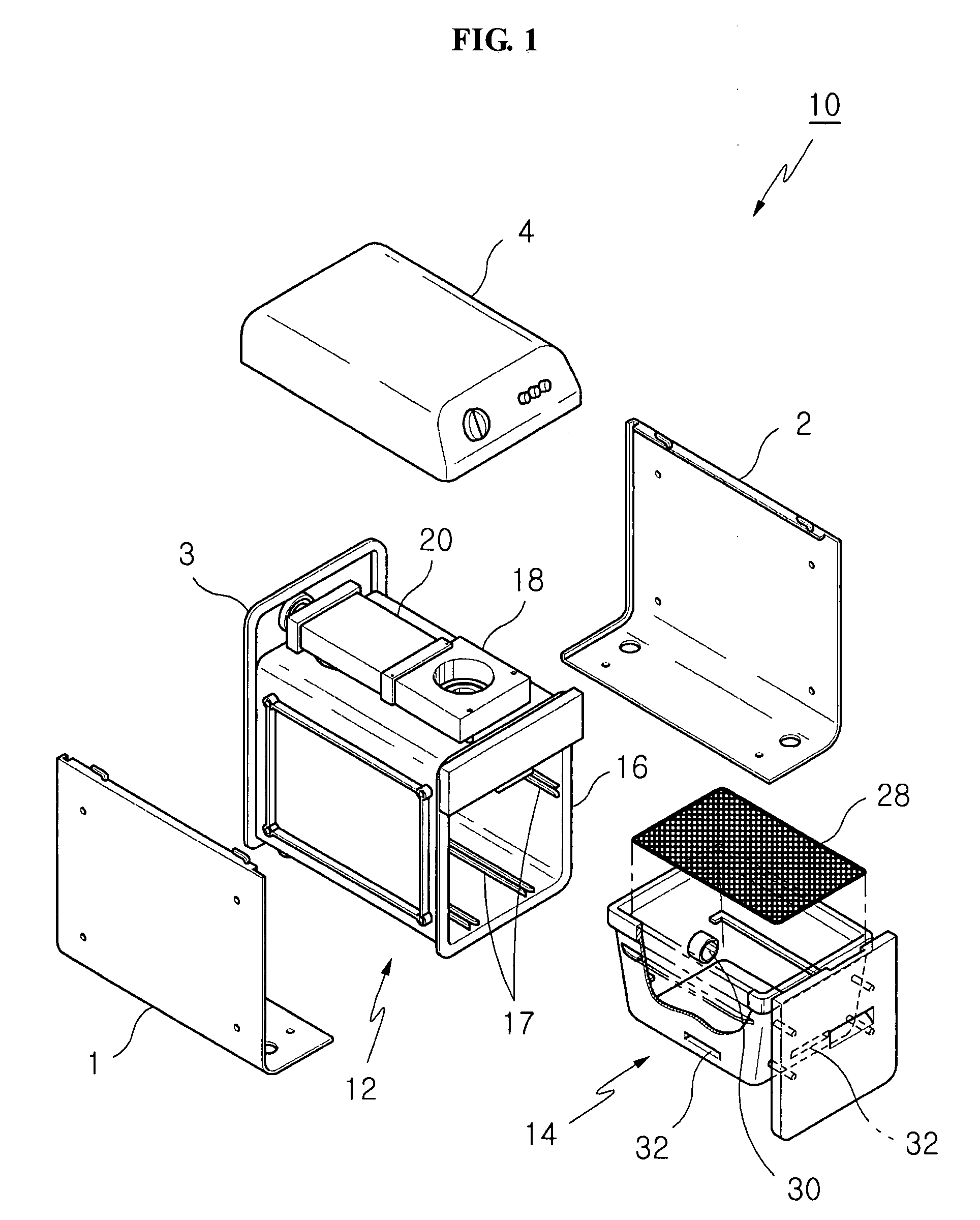 Apparatus for drying food waste