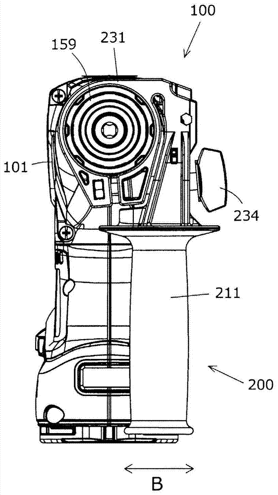 Auxiliary handle and reciprocating power tool having the same