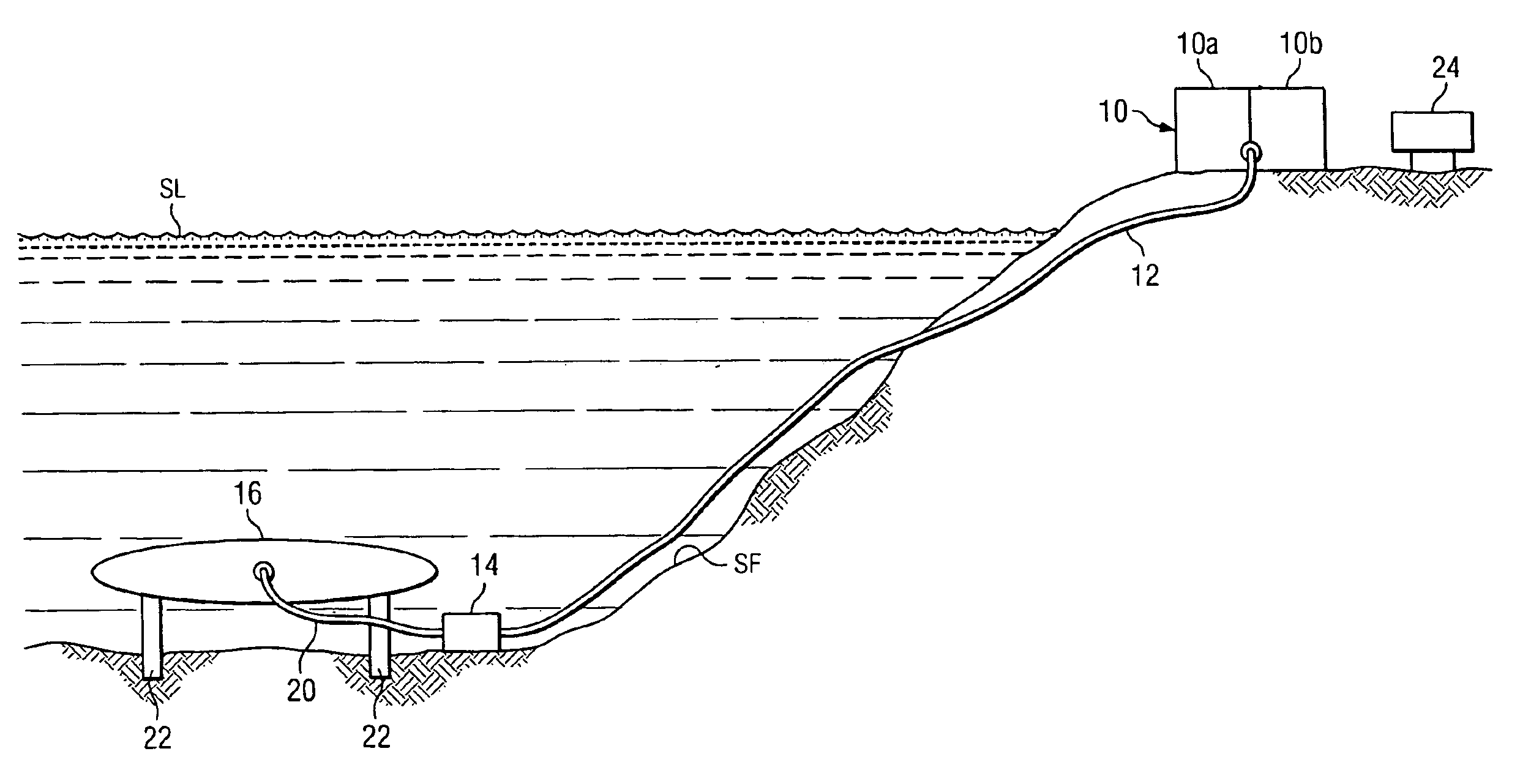 Compressed gas utilization system and method with sub-sea gas storage