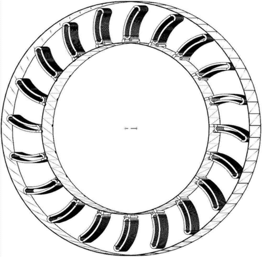 Spiral tube type air-air heat exchanger in circular passage