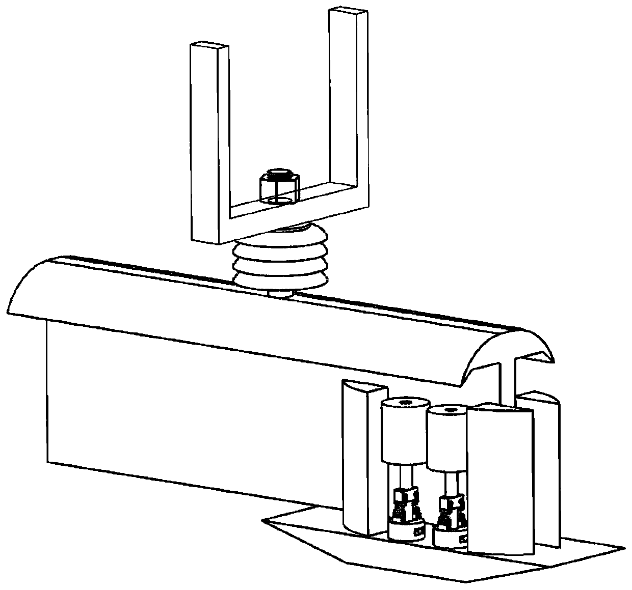 Anti-icing multi-roller rigid overhead current-feed device