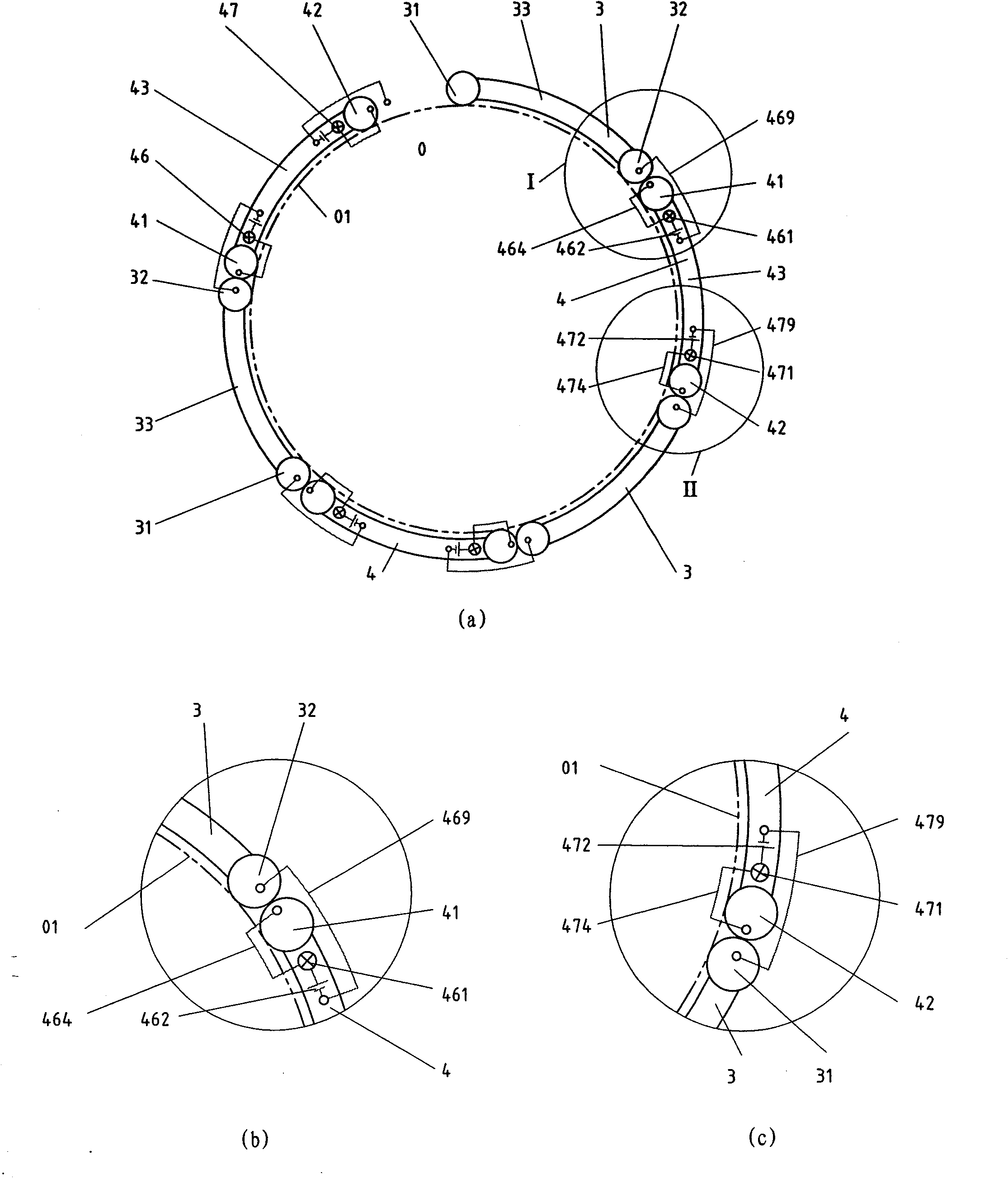 Contact indicating method based on insulated measuring unit pair on surface of measured object