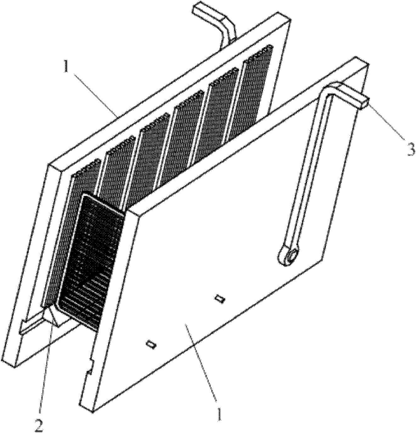Storage battery polar plate formation device